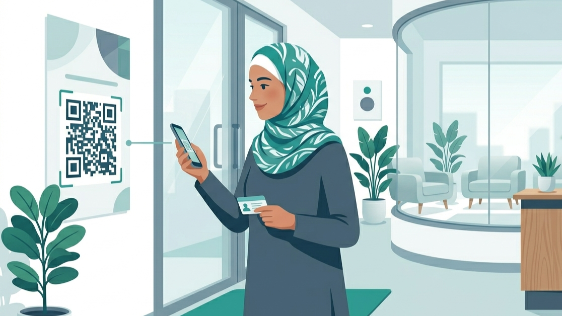 رابط حجز ورمز QR